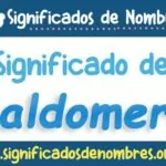 Significado de Baldomero