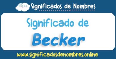 Significado de Becker