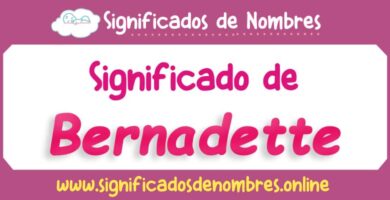 Significado de Bernadette