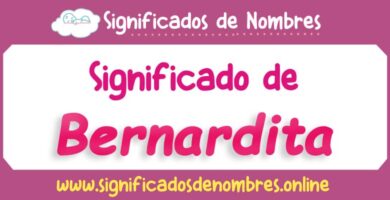 Significado de Bernardita