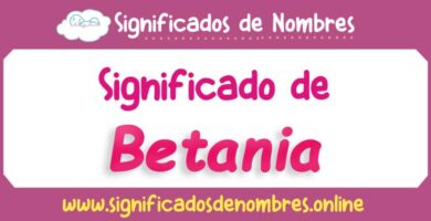 Significado de Betania