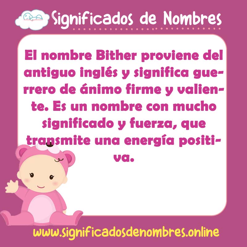 Significado y origen del nombre Bither