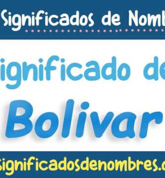 Significado de Bolivar