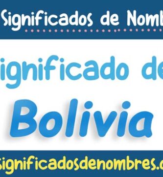 Significado de Bolivia