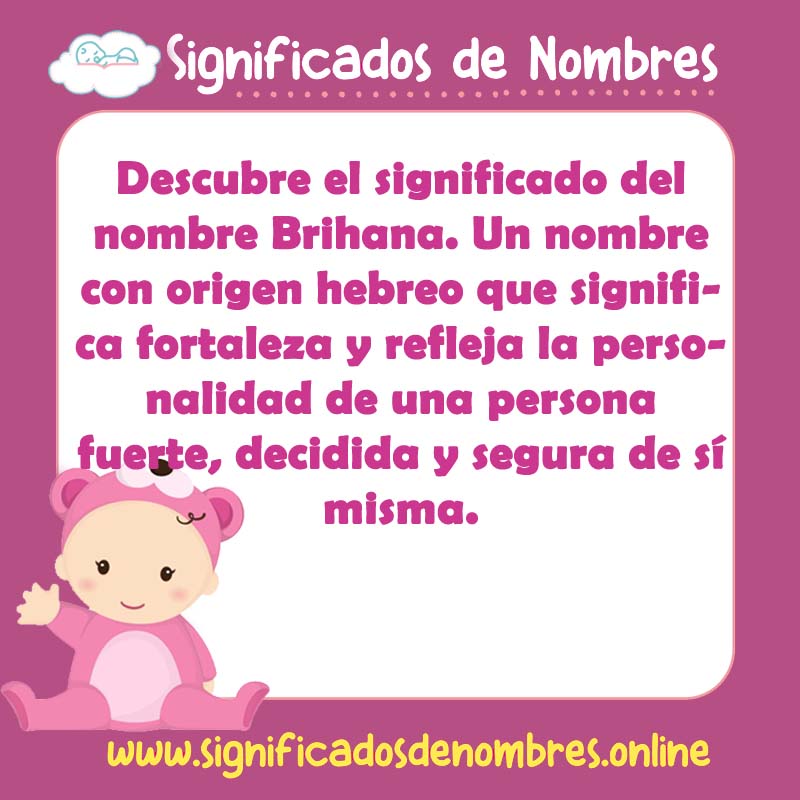 Significado y origen del nombre Brihana