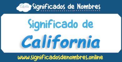 Significado de California