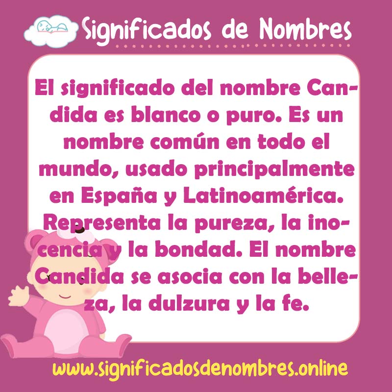 Significado y origen del nombre Candida