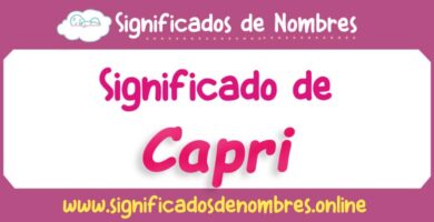 Significado de Capri