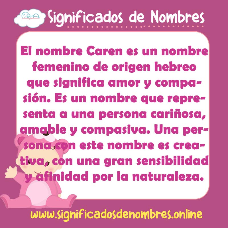 Significado y origen del nombre Caren