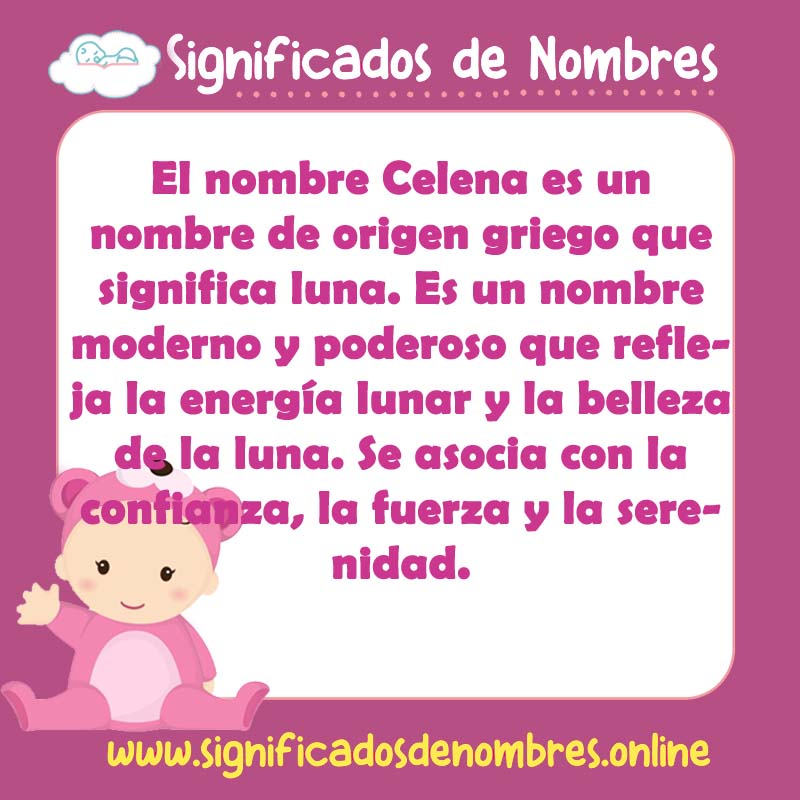 Significado y origen del nombre Celena