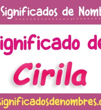 Significado de Cirila