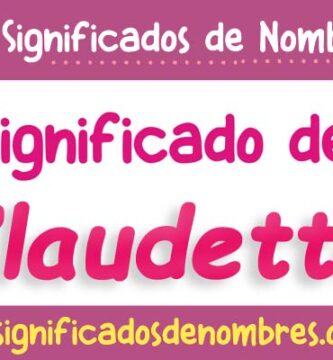 Significado de Claudette