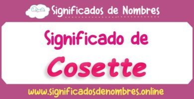 Significado de Cosette