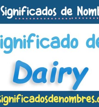 Significado de Dairy
