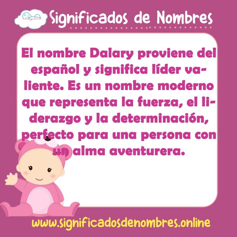 Significado y origen del nombre Dalary