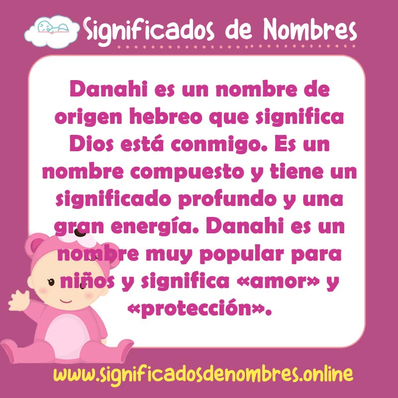 Significado y origen del nombre Danahi
