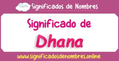 Significado de Dhana