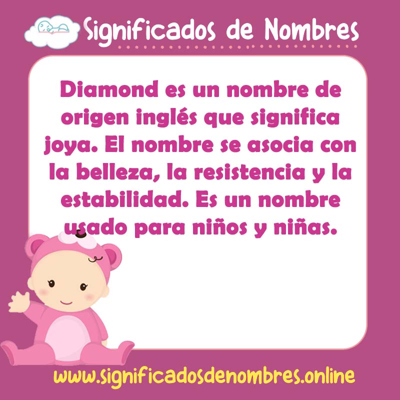 Significado y origen del nombre Diamond