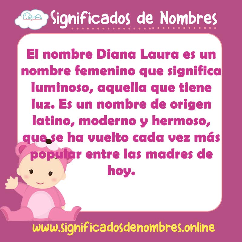 Significado y origen del nombre Diana Laura