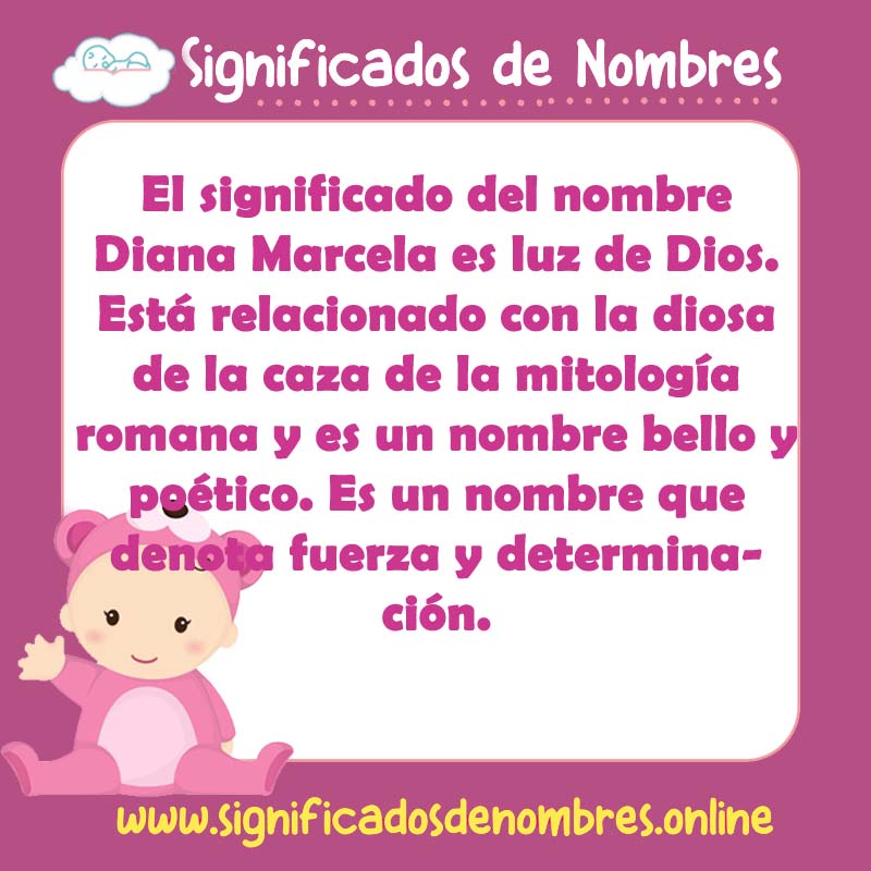 Significado y origen del nombre Diana Marcela