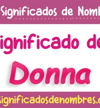 Significado de Donna