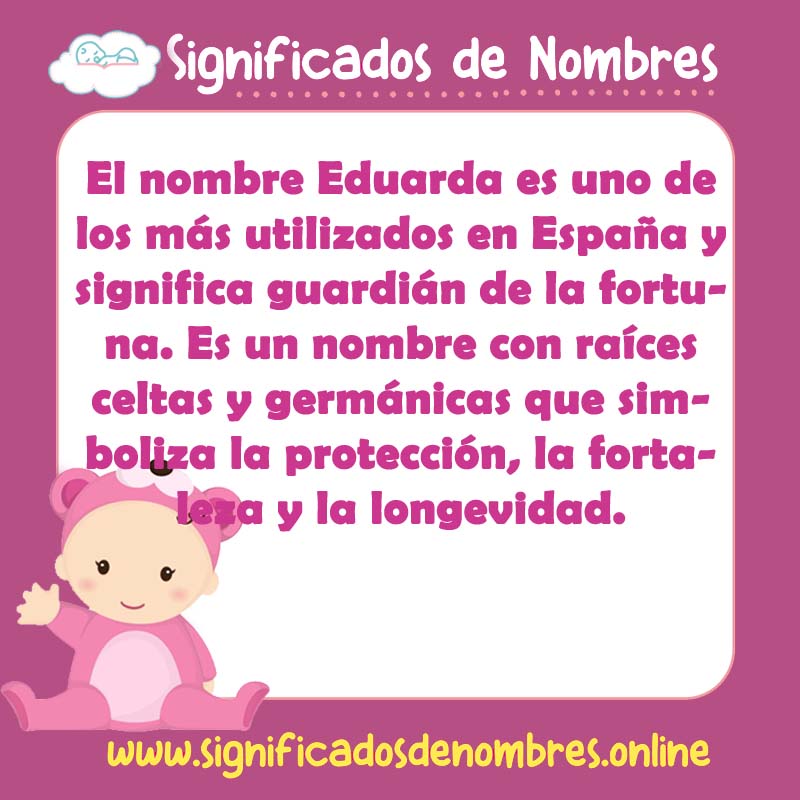 Significado y origen del nombre Eduarda