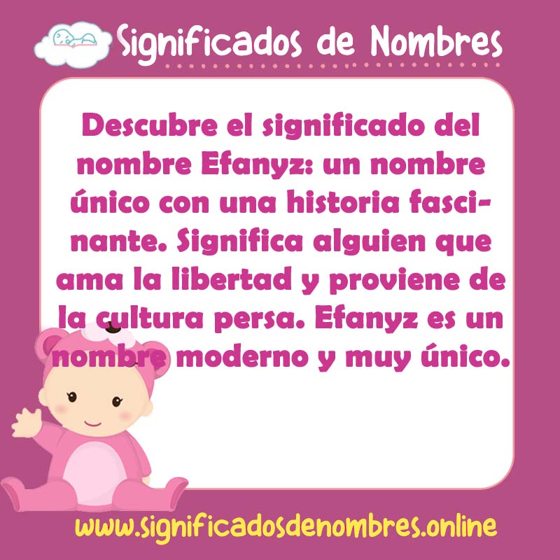 Significado y origen del nombre Efanyz