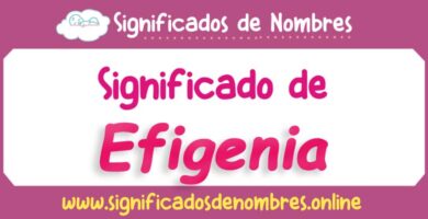 Significado de Efigenia