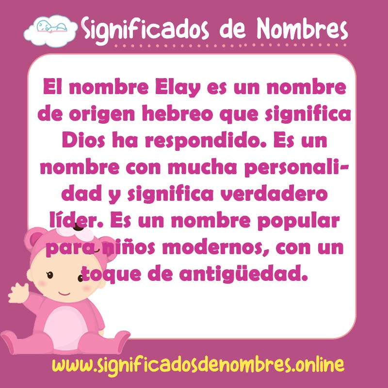 Significado y origen del nombre Elay