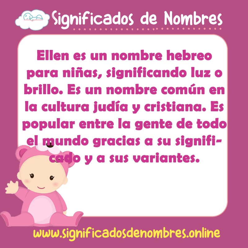 Significado y origen del nombre Ellen