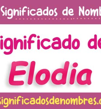 Significado de Elodia