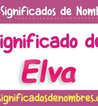 Significado de Elva