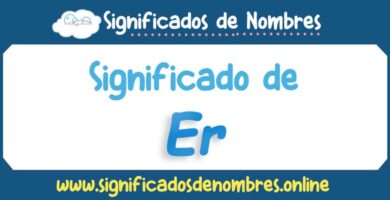 Significado de Er