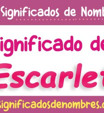 Significado de Escarlet