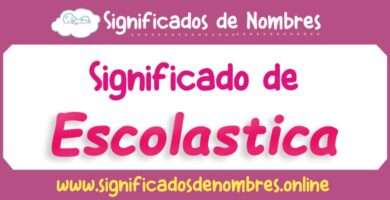 Significado de Escolastica
