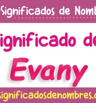 Significado de Evany