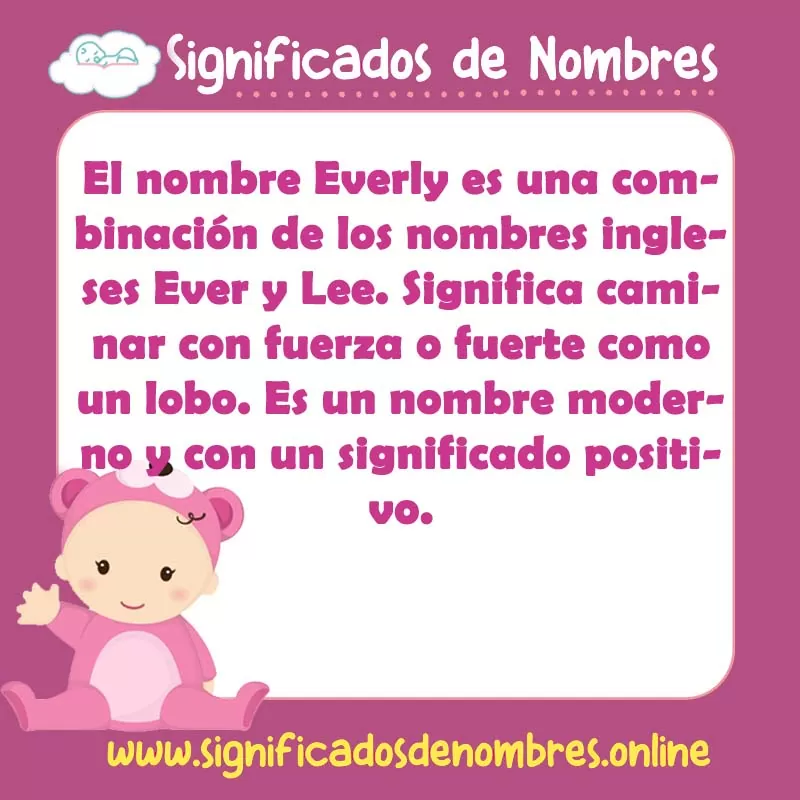 Significado y origen del nombre Everly