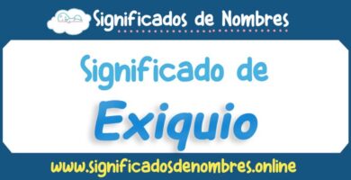 Significado de Exiquio