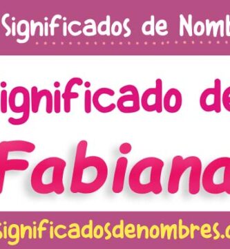 Significado de Fabiana
