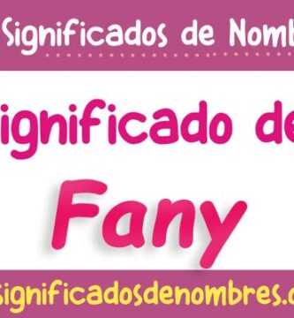 Significado de Fany