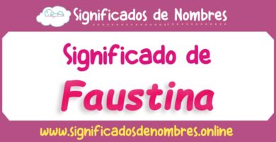 Significado de Faustina