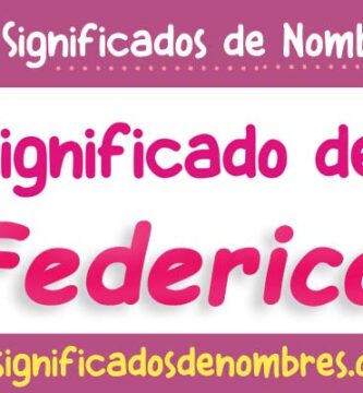 Significado de Federica