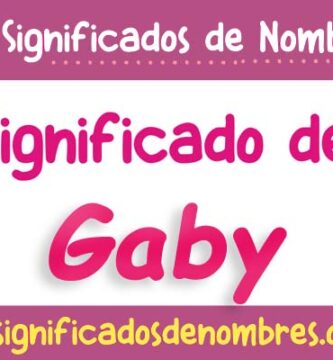 Significado de Gaby