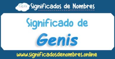 Significado de Genis