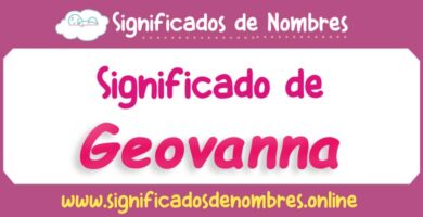 Significado de Geovanna