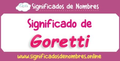 Significado de Goretti