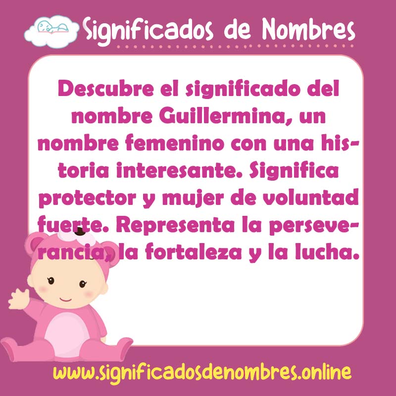 Significado y origen del nombre Guillermina
