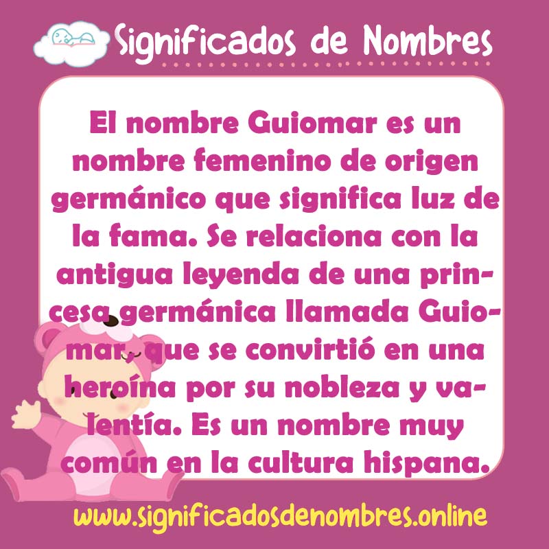 Significado y origen del nombre Guiomar