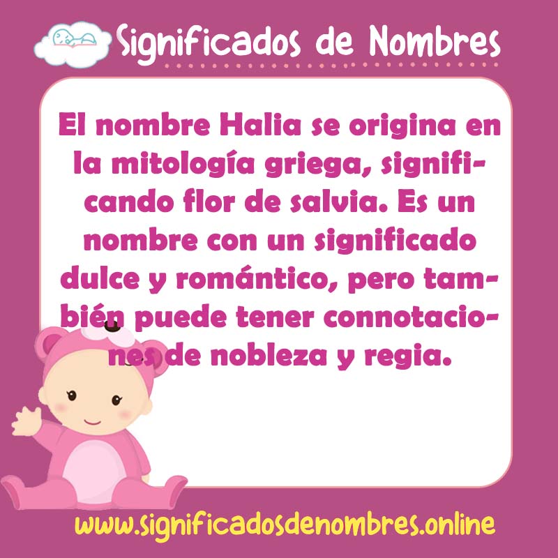 Significado y origen del nombre Halia