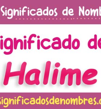 Significado de Halime